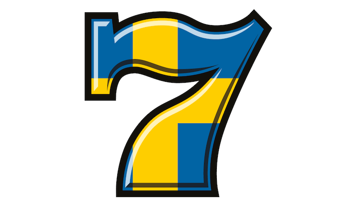 En 7.a med svensk flagga