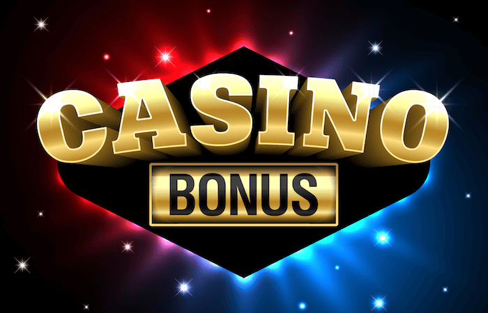 Texten Casino bonus i flera färger